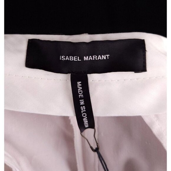 Isabel Marant Silk Lined Linen Blend Pants Size 40 US 10 Womens Gray - Picture 9 of 12